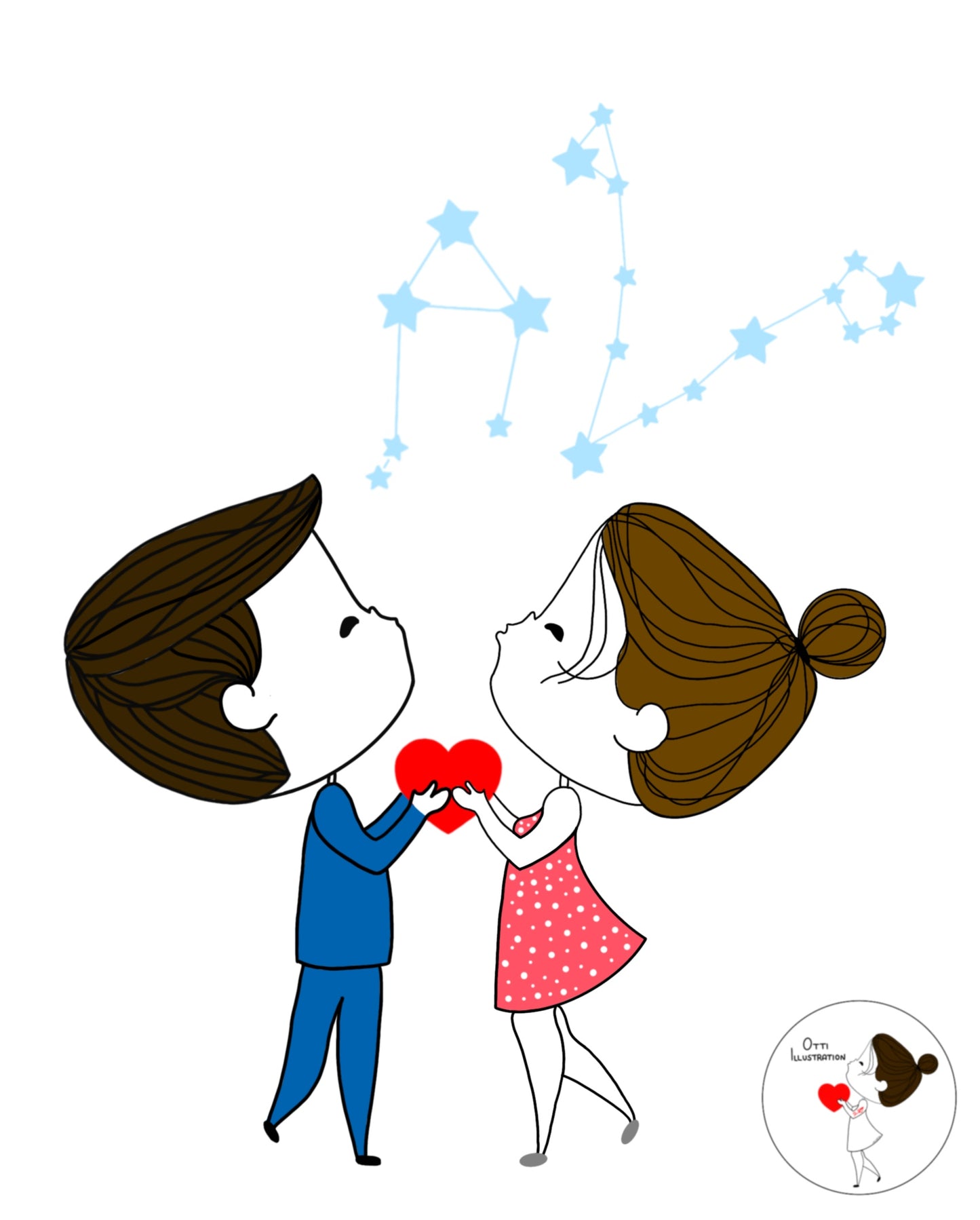 Pupetto e Pupetta Cuore